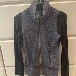 Gray and black lululemon jacket